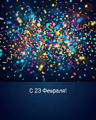 открытка на 23 февраля — современная